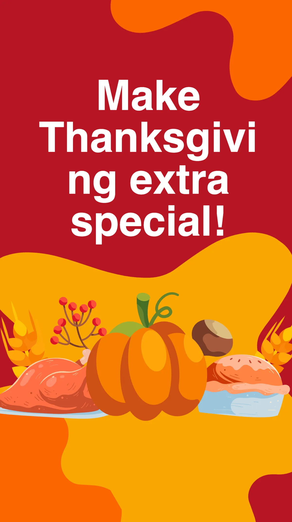 Free Thanksgiving Celebration Instagram Story Template to Edit Online