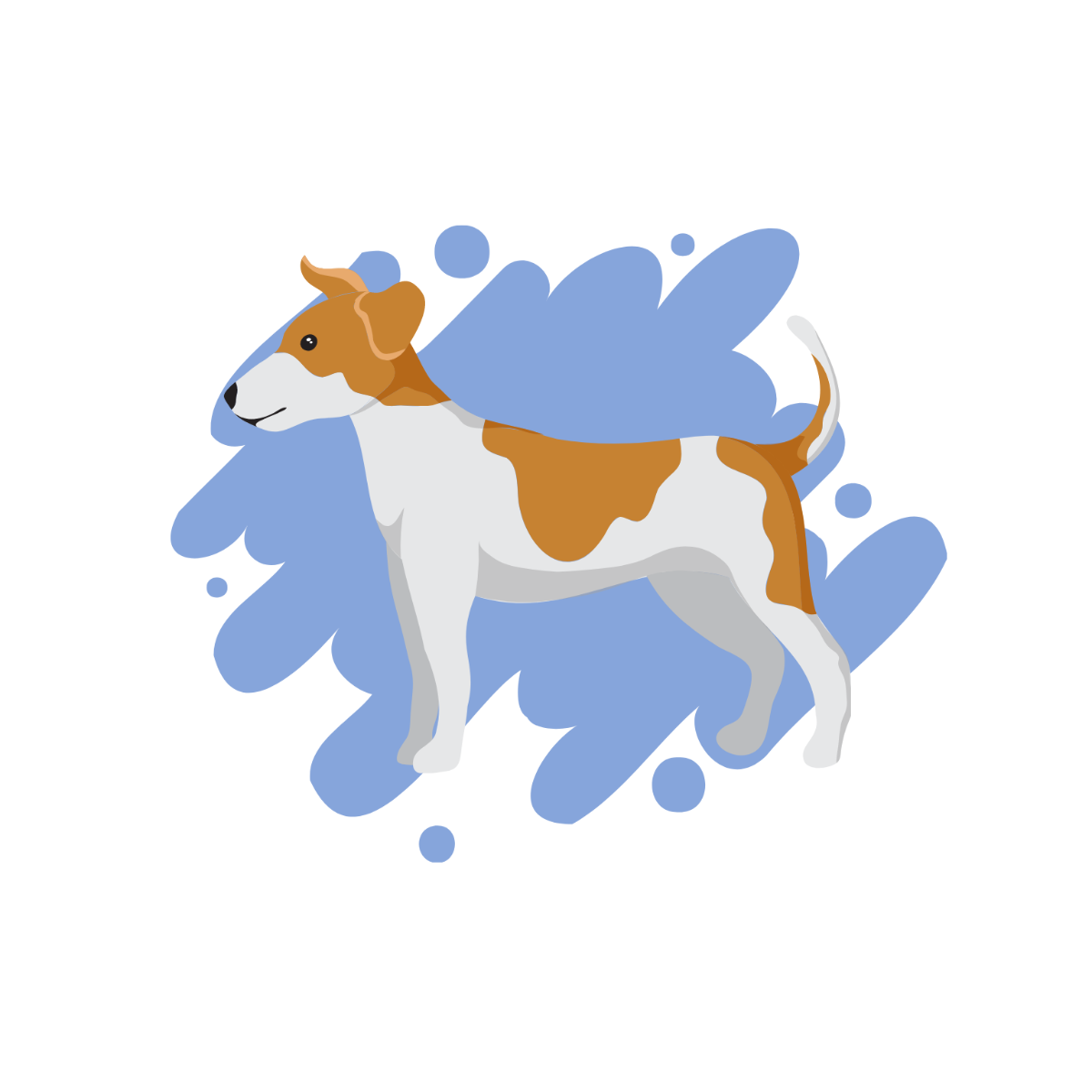 Simple Dog Vector Template