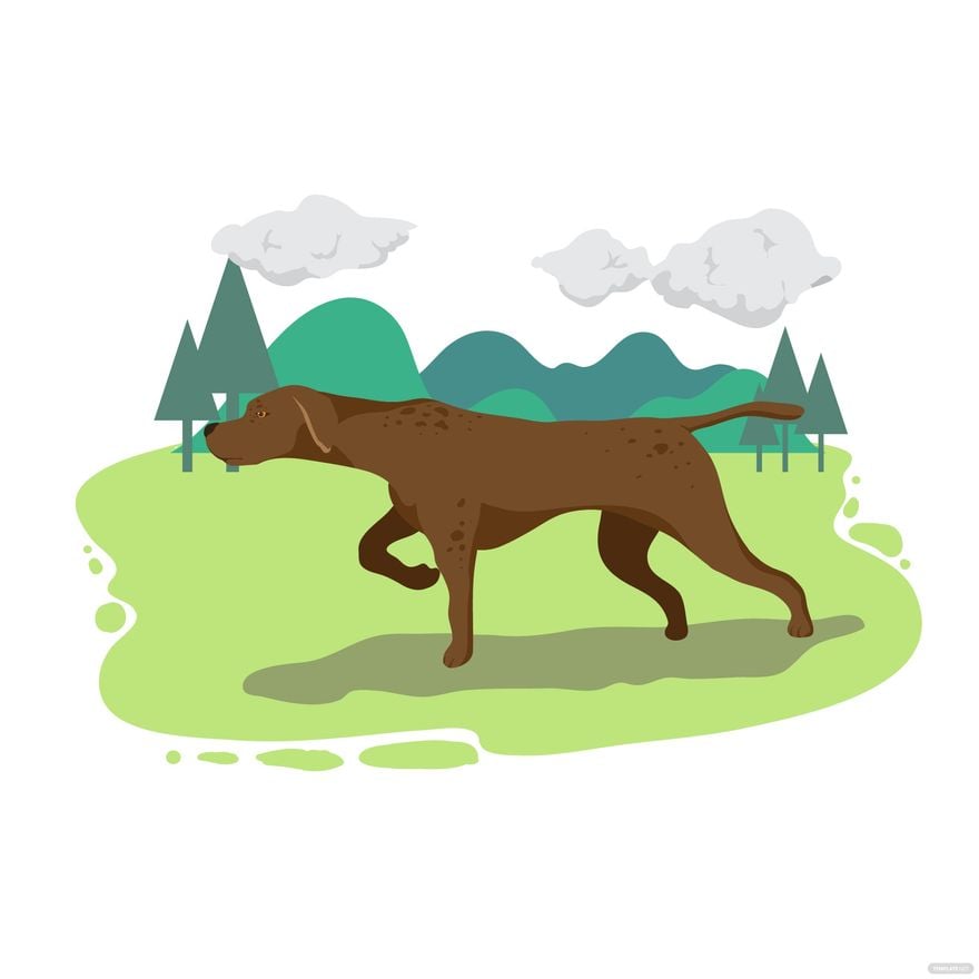 Free Hunting Dog Vector in Illustrator, EPS, SVG, JPG, PNG