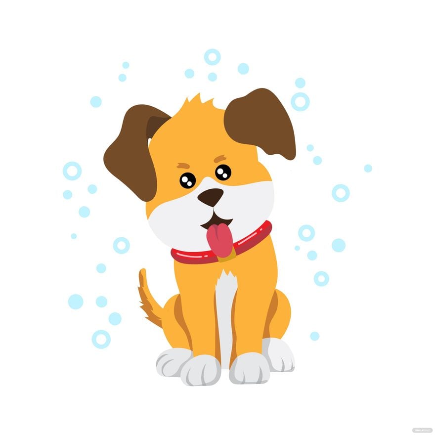 Happy Dog Vector in Illustrator, EPS, SVG, JPG, PNG
