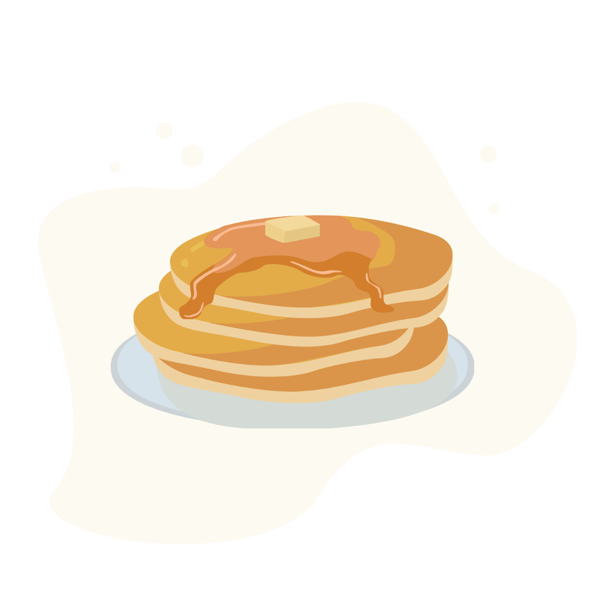 Free Pancake Vector Template