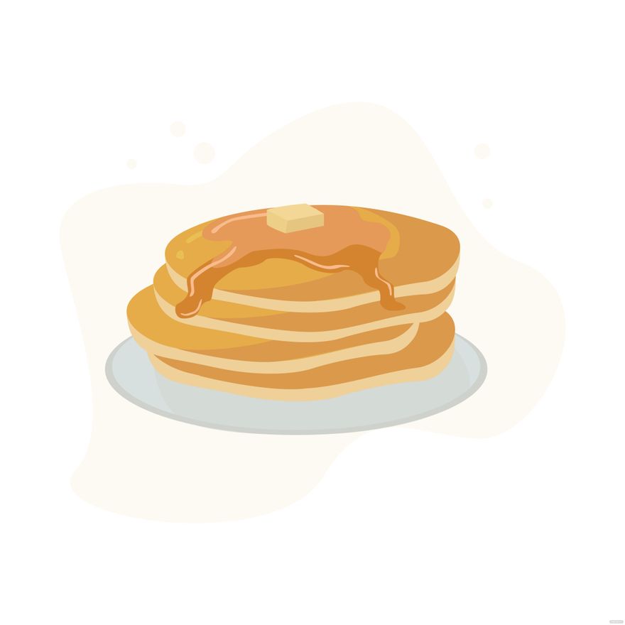Free Pancake Vector in Illustrator, EPS, SVG, JPG, PNG