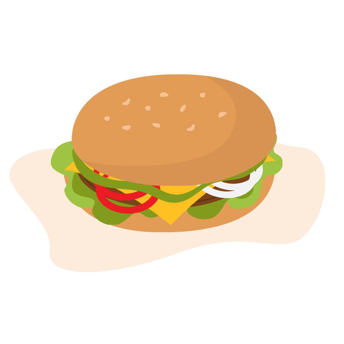 Free Hamburger Vector Template