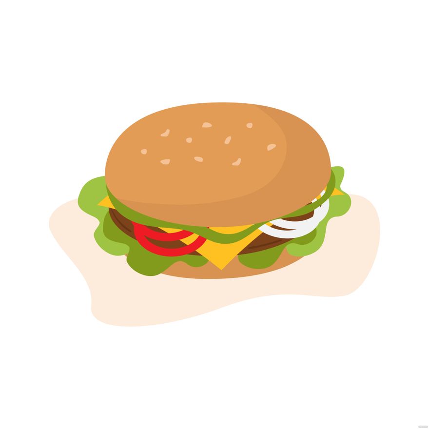 Free Hamburger Vector in Illustrator, EPS, SVG, JPG, PNG