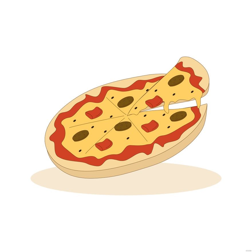 Pizza Vector in Illustrator, EPS, SVG, JPG, PNG