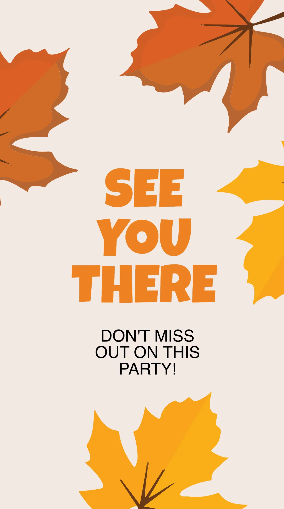 Free Thanksgiving Party Instagram Story Template to Edit Online