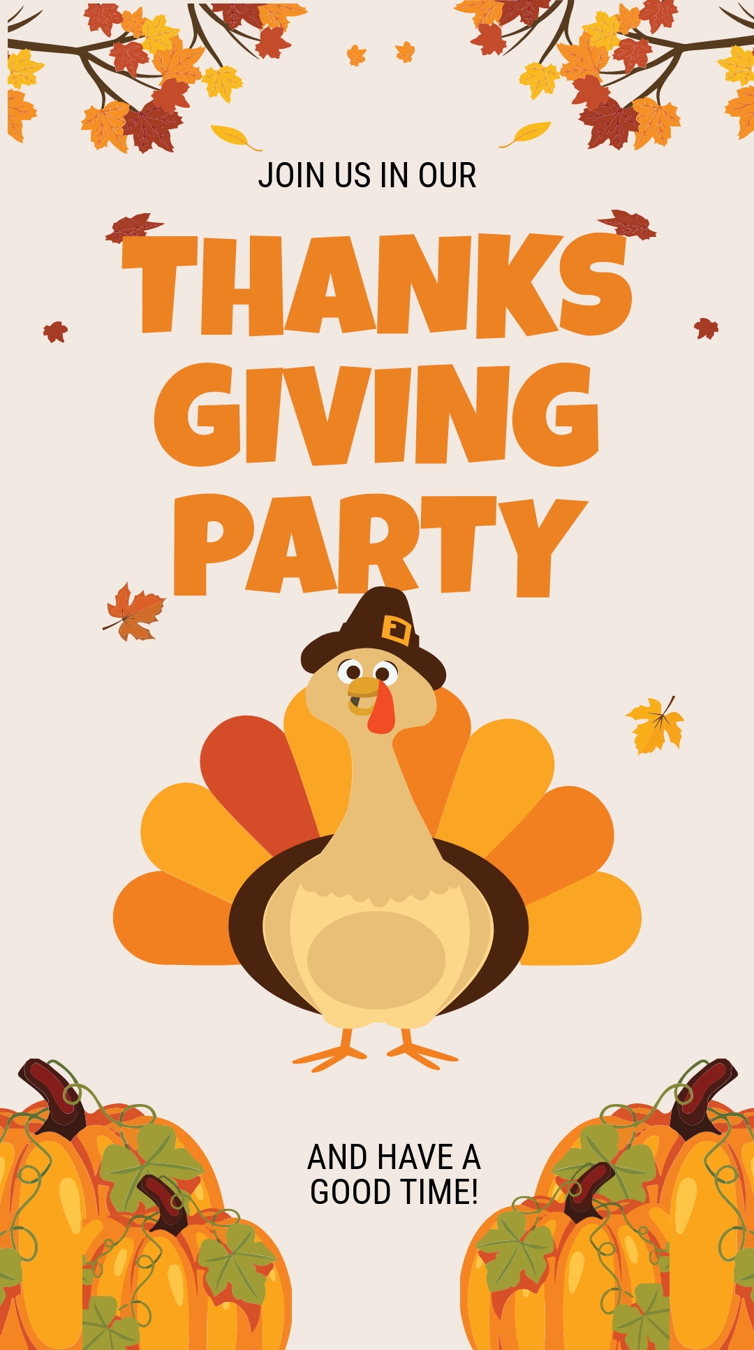 Thanksgiving Party Instagram Story Template