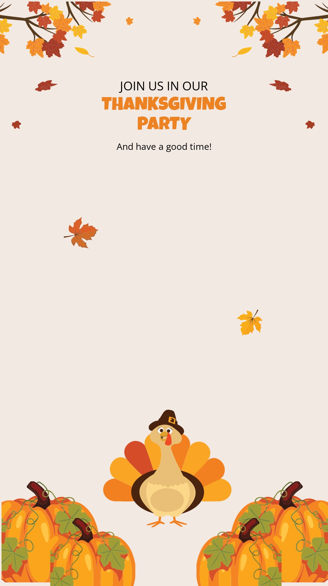 Thanksgiving Party Snapchat Geofilter Template