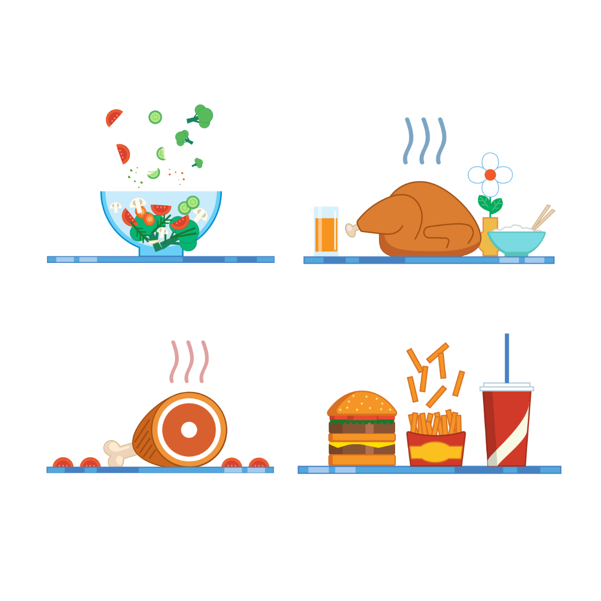 Meal Vector Template