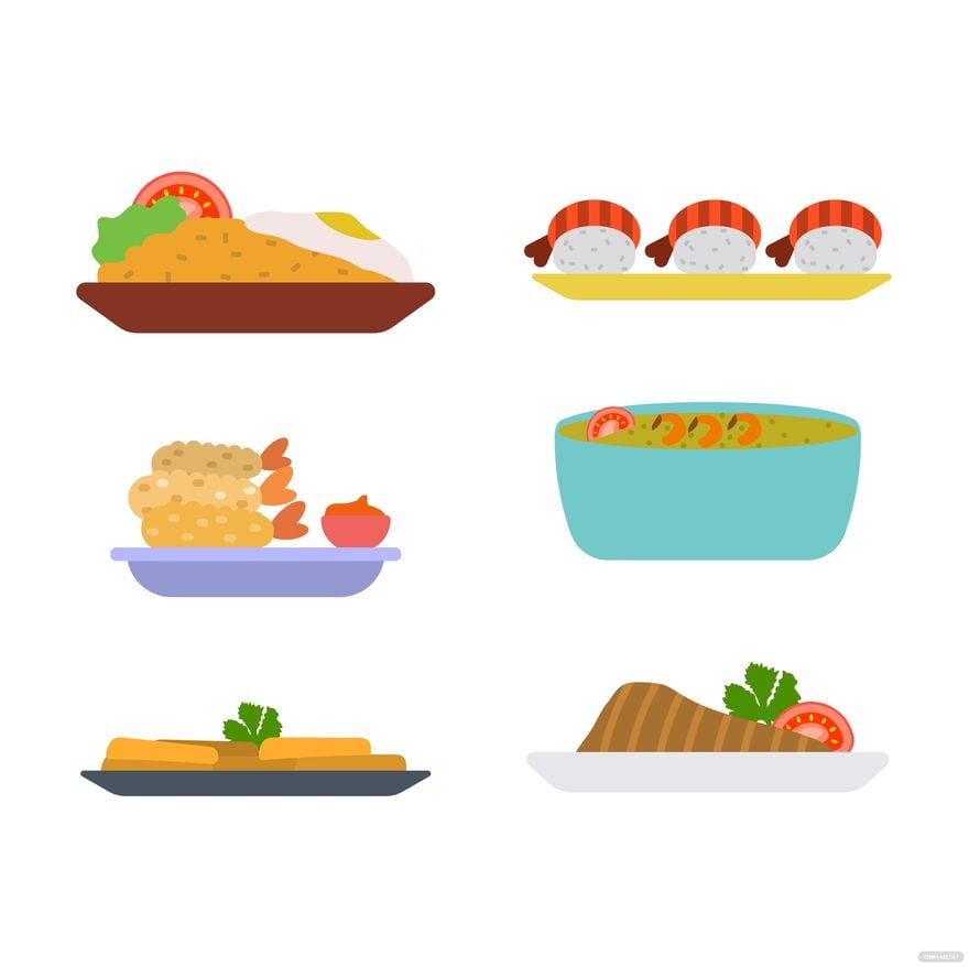 Free Lunch Vector in Illustrator, EPS, SVG, JPG, PNG
