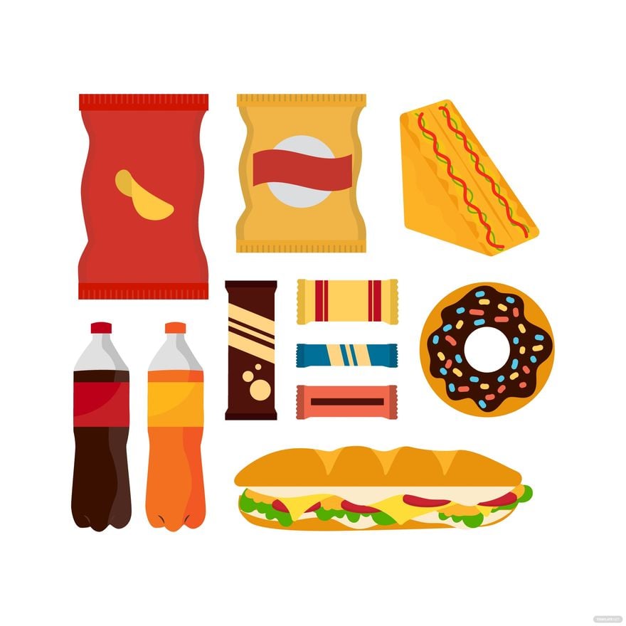 Free Snack Vector in Illustrator, EPS, SVG, JPG, PNG