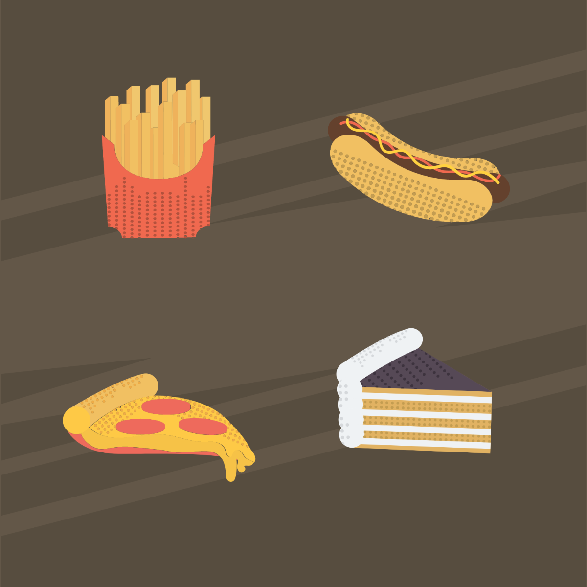 Retro Food Vector