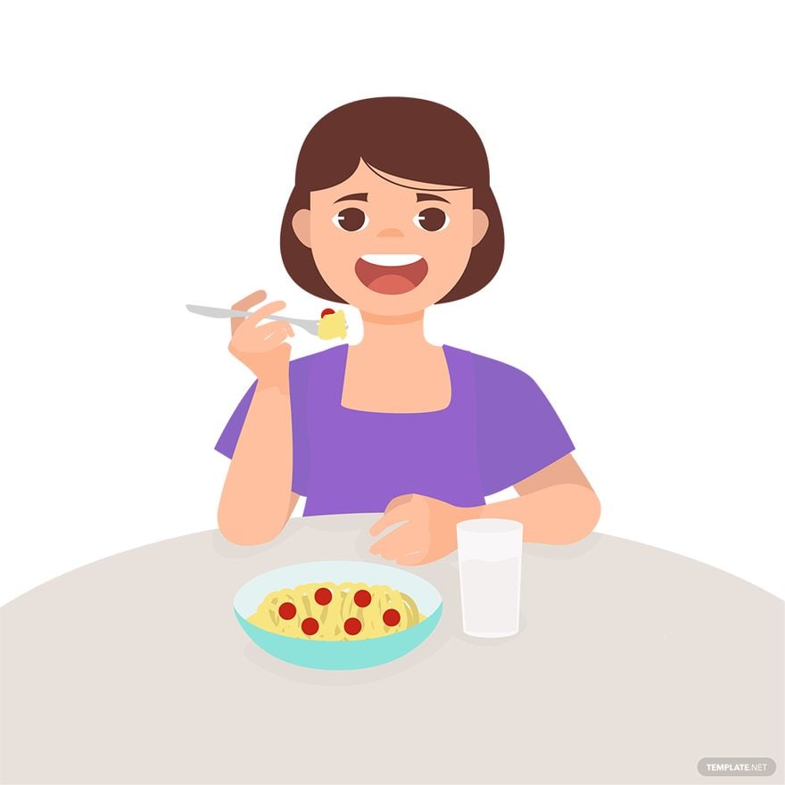 Free Eating Food Vector in Illustrator, EPS, SVG, JPG, PNG