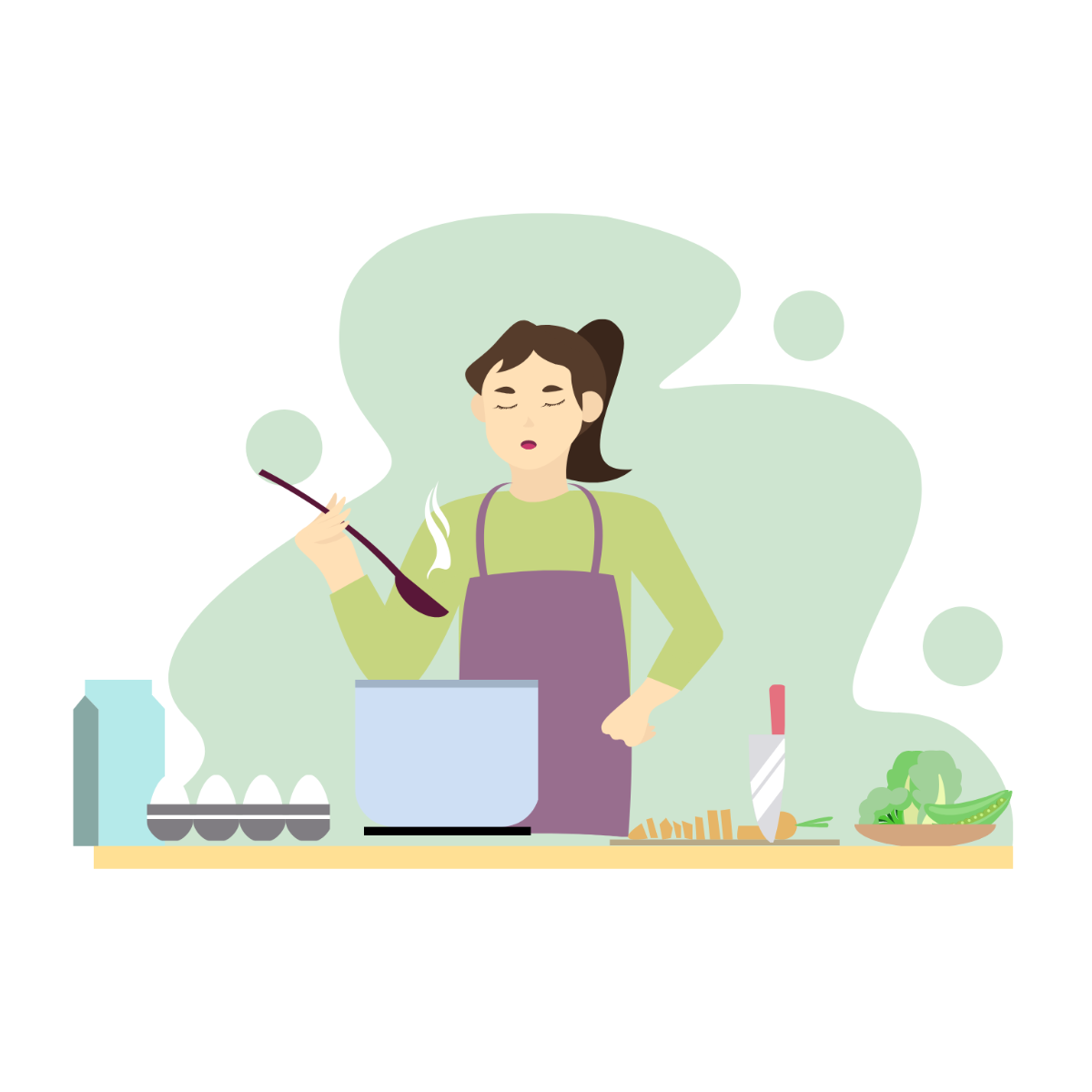 Cooking Food Vector Template