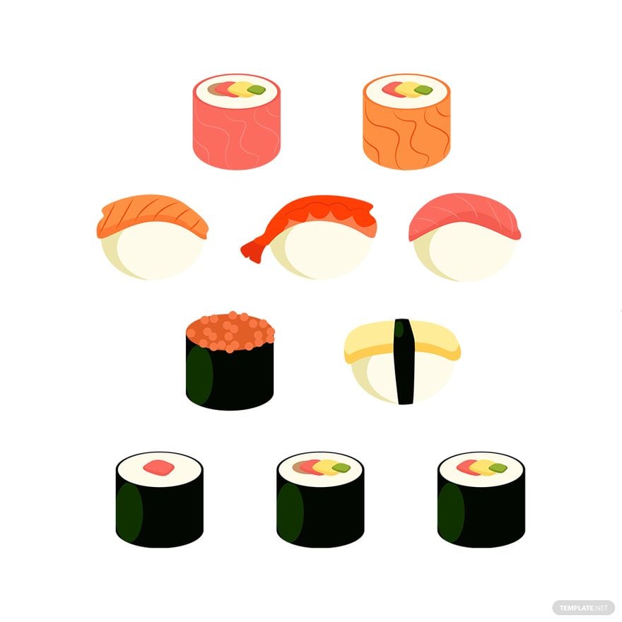 Free Japanese Food Vector in Illustrator, EPS, SVG, JPG, PNG