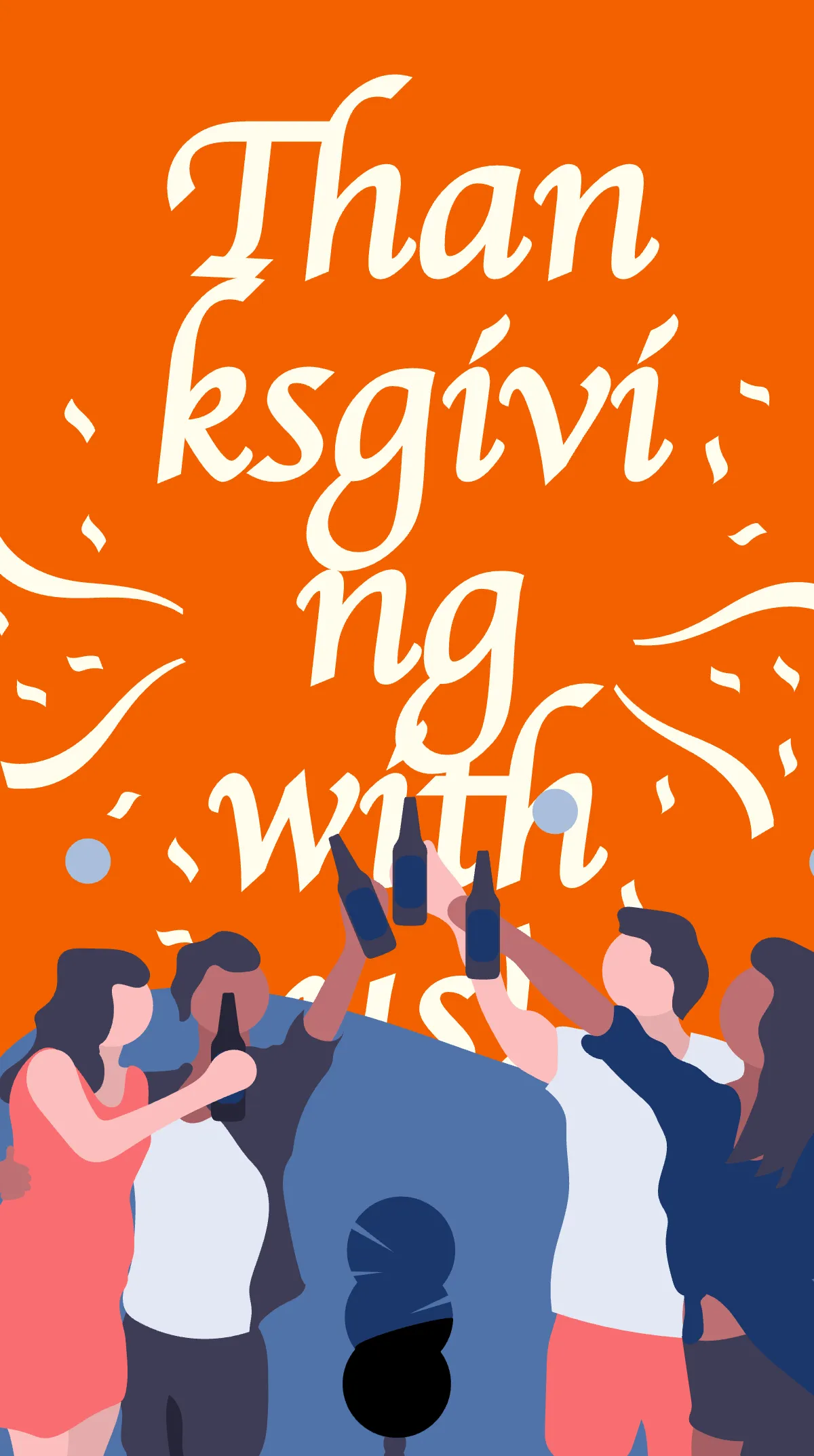 Free Thanksgiving Event Instagram Story Template to Edit Online