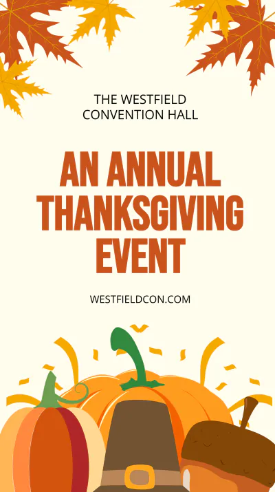 Free Thanksgiving Event Instagram Story Template to Edit Online