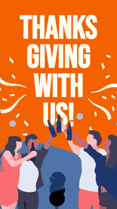 Free Thanksgiving Event Instagram Story Template to Edit Online