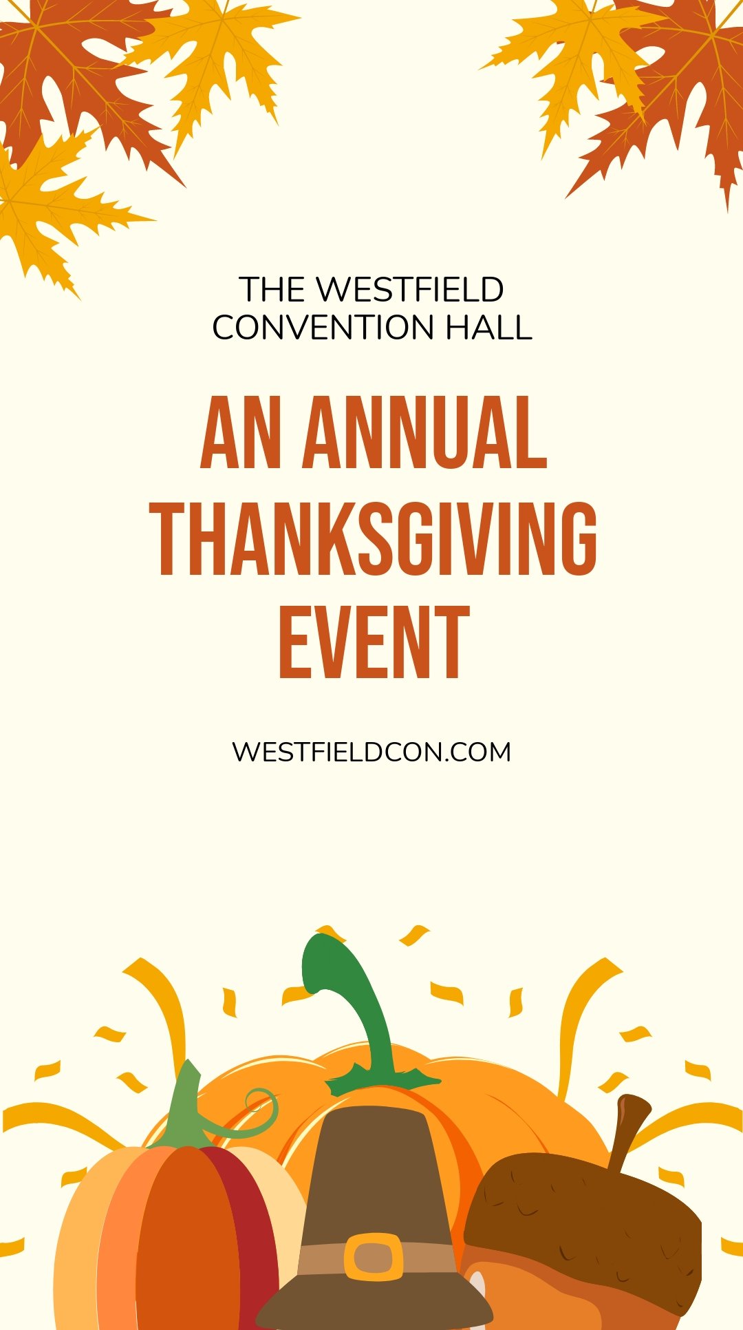 Free Thanksgiving Event Whatsapp Post Template