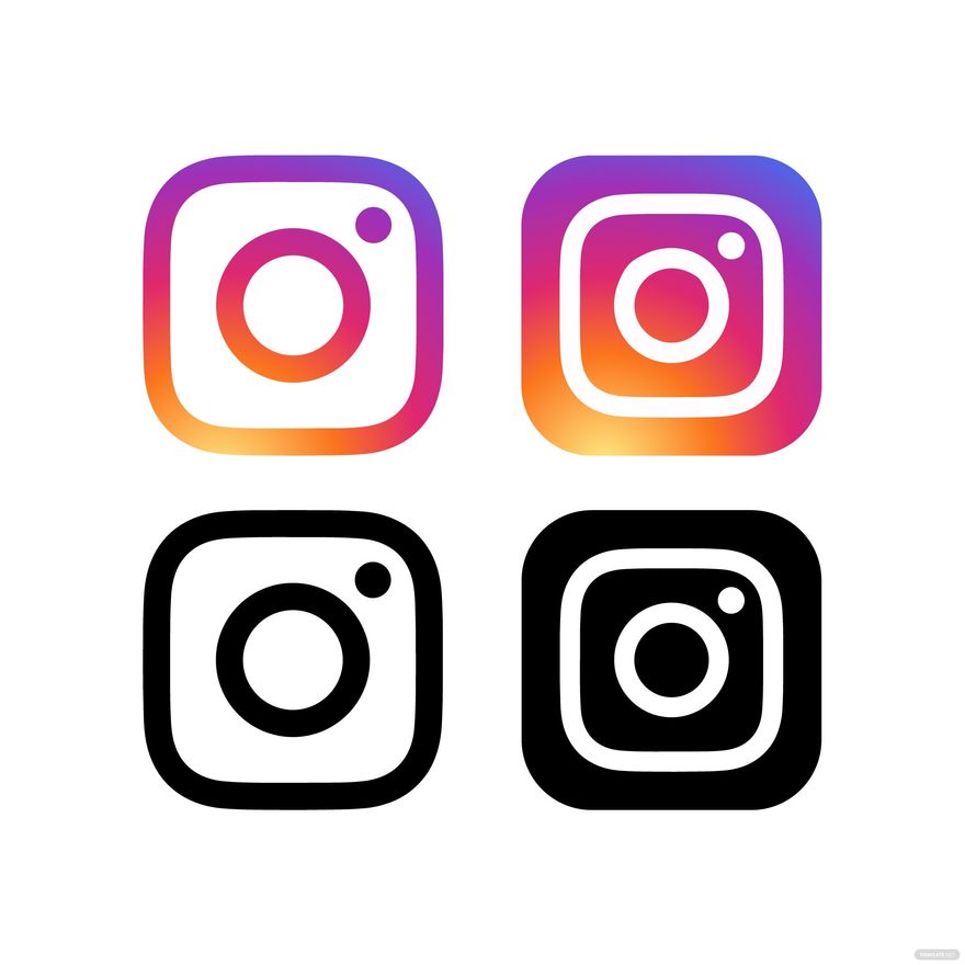 Free Instagram Colour Logo Vector in Illustrator, EPS, SVG, JPG, PNG