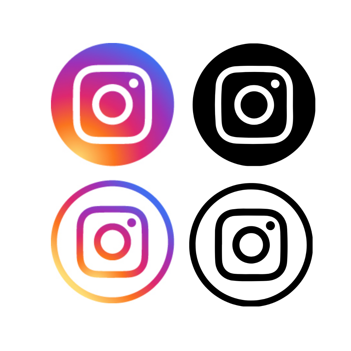 Instagram Circle Logo Vector Template