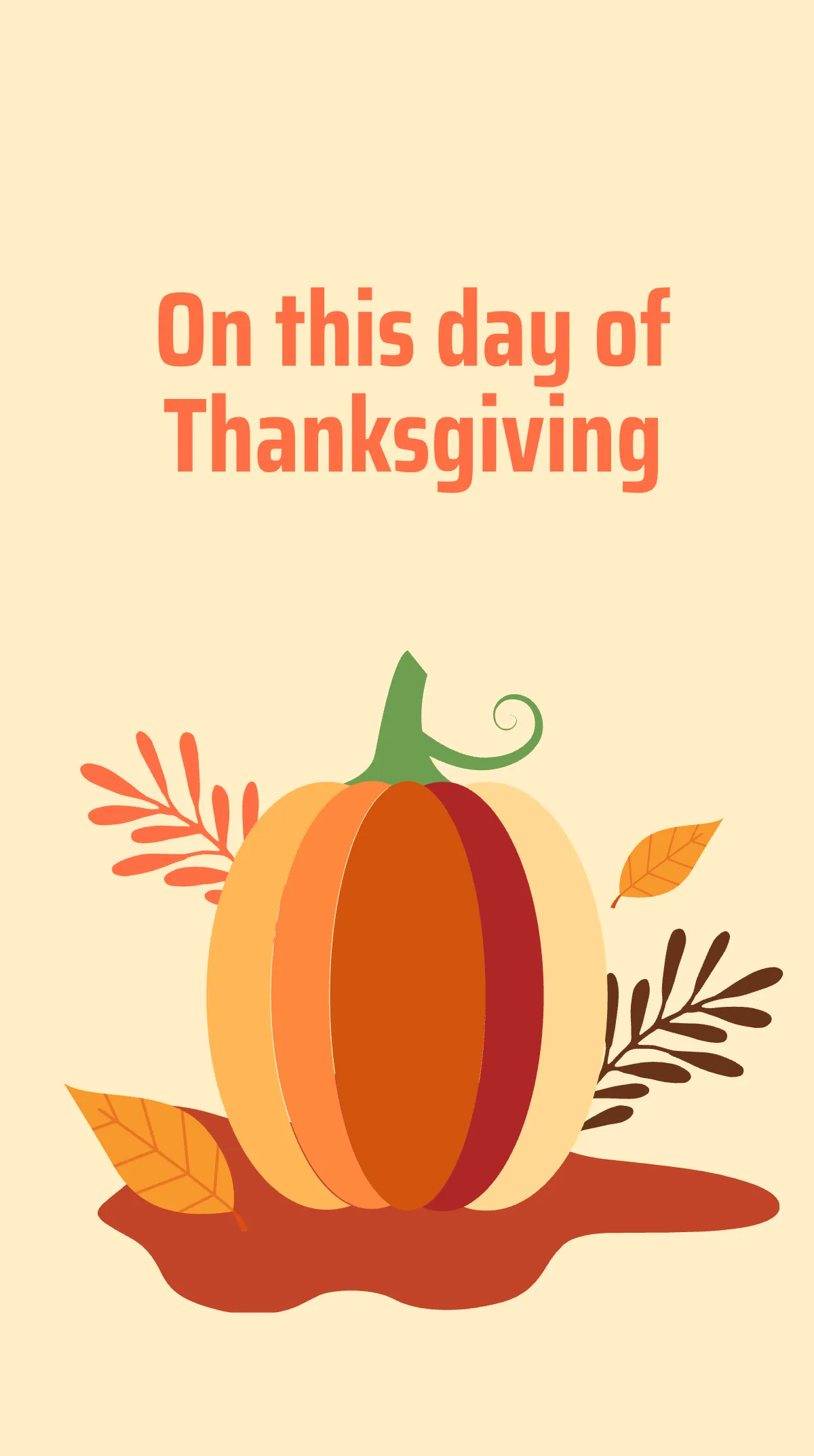 Free Restaurant Thanksgiving Instagram Story Template to Edit Online