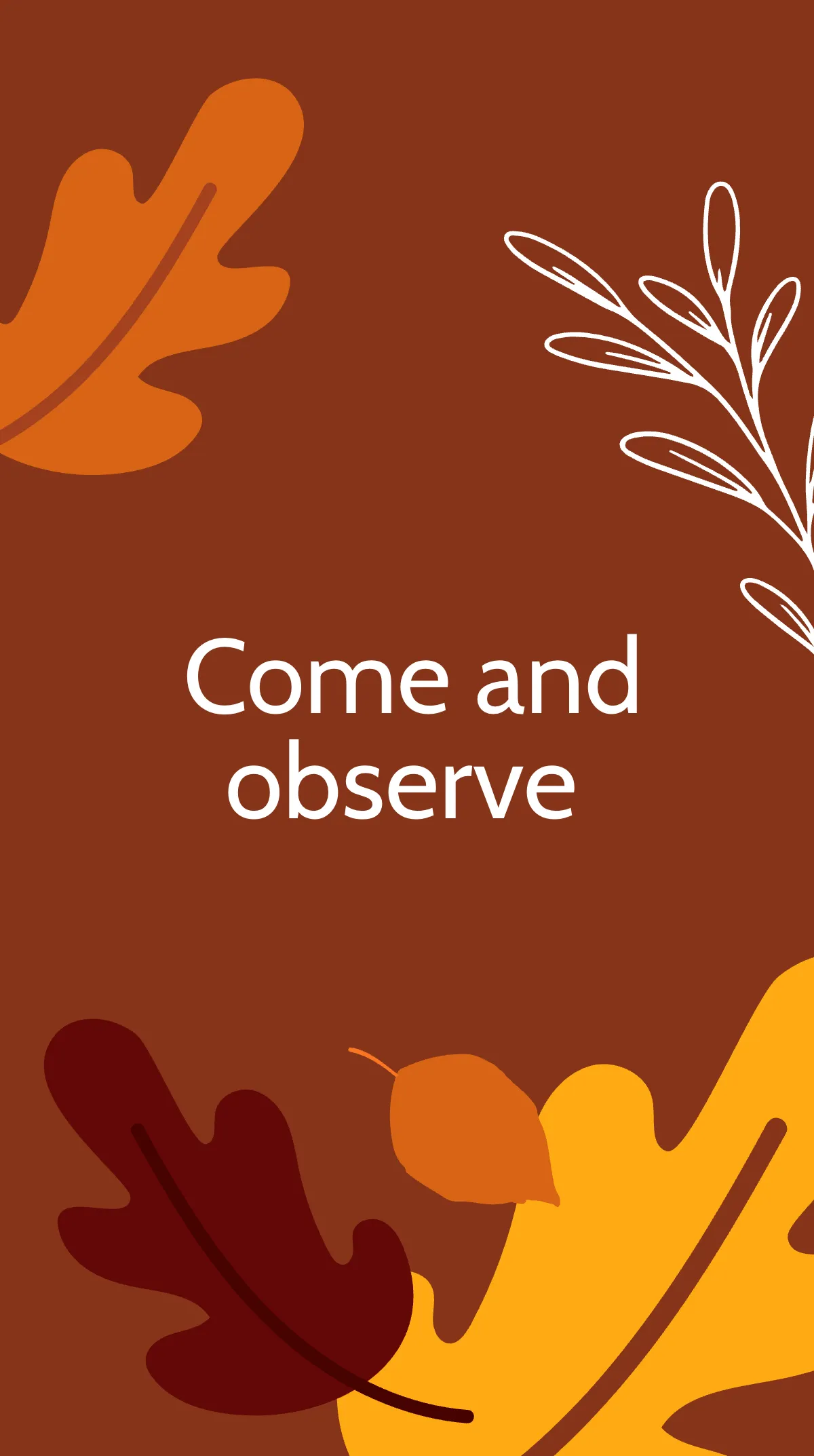 Free Thanksgiving Church Service Instagram Story Template to Edit Online