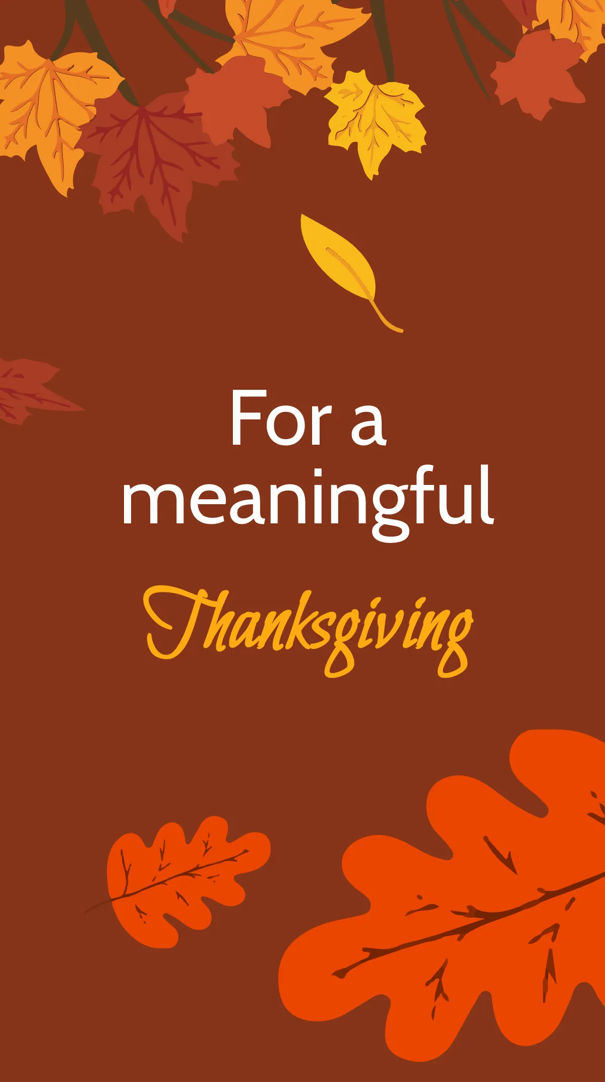 Free Thanksgiving Church Service Instagram Story Template to Edit Online