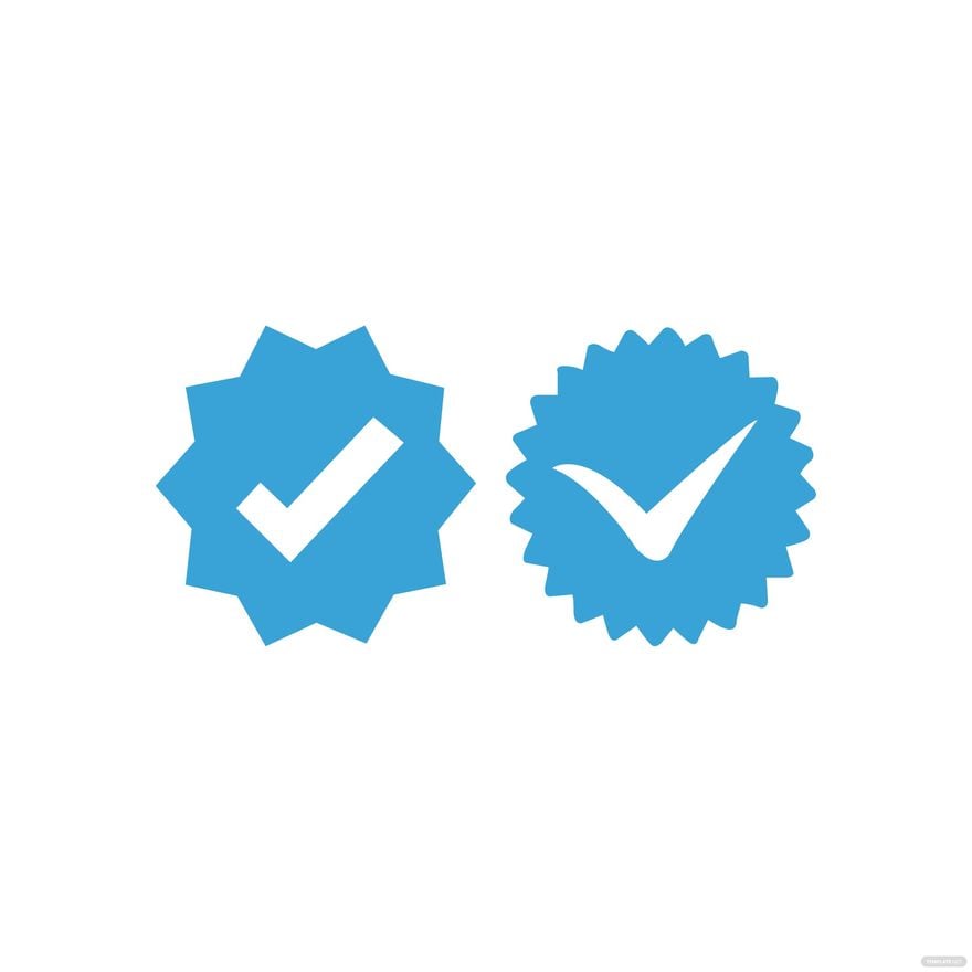 Instagram Verified Icon Vector Template