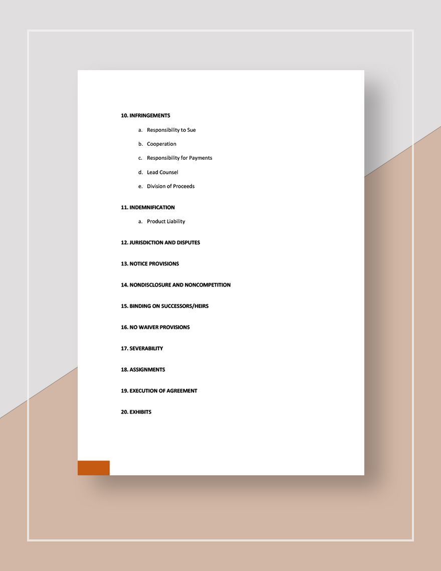 Checklist Drafting Multimedia and Technology Licensing Agreement Template