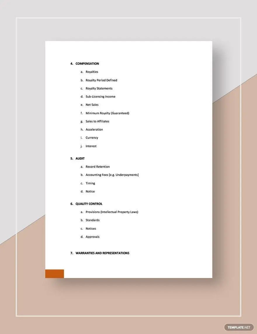 Checklist Drafting Multimedia and Technology Licensing Agreement Template