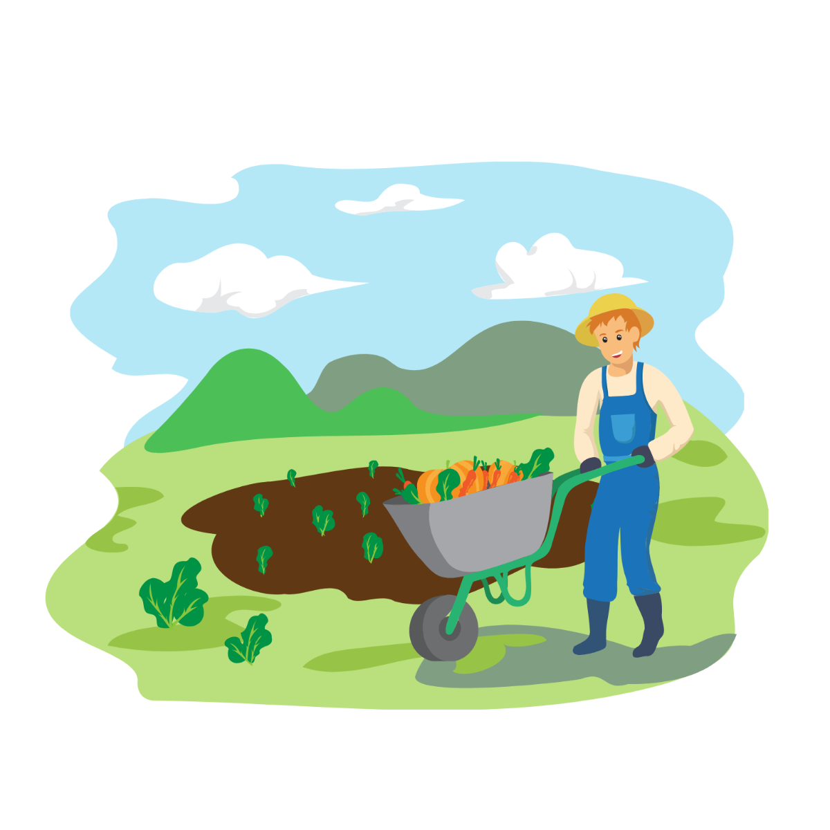 Free Harvest Vector Template