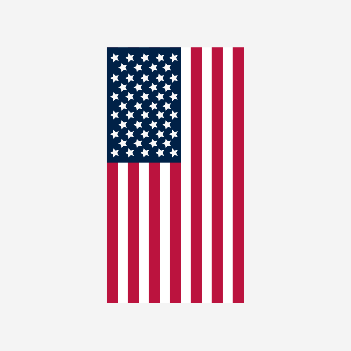 Vertical American Flag Vector Template