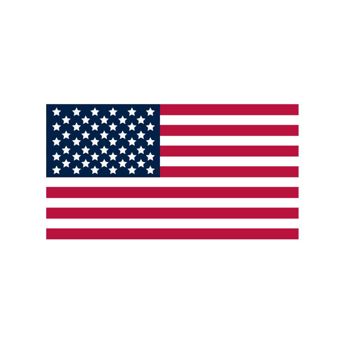 Simple American Flag Vector Template