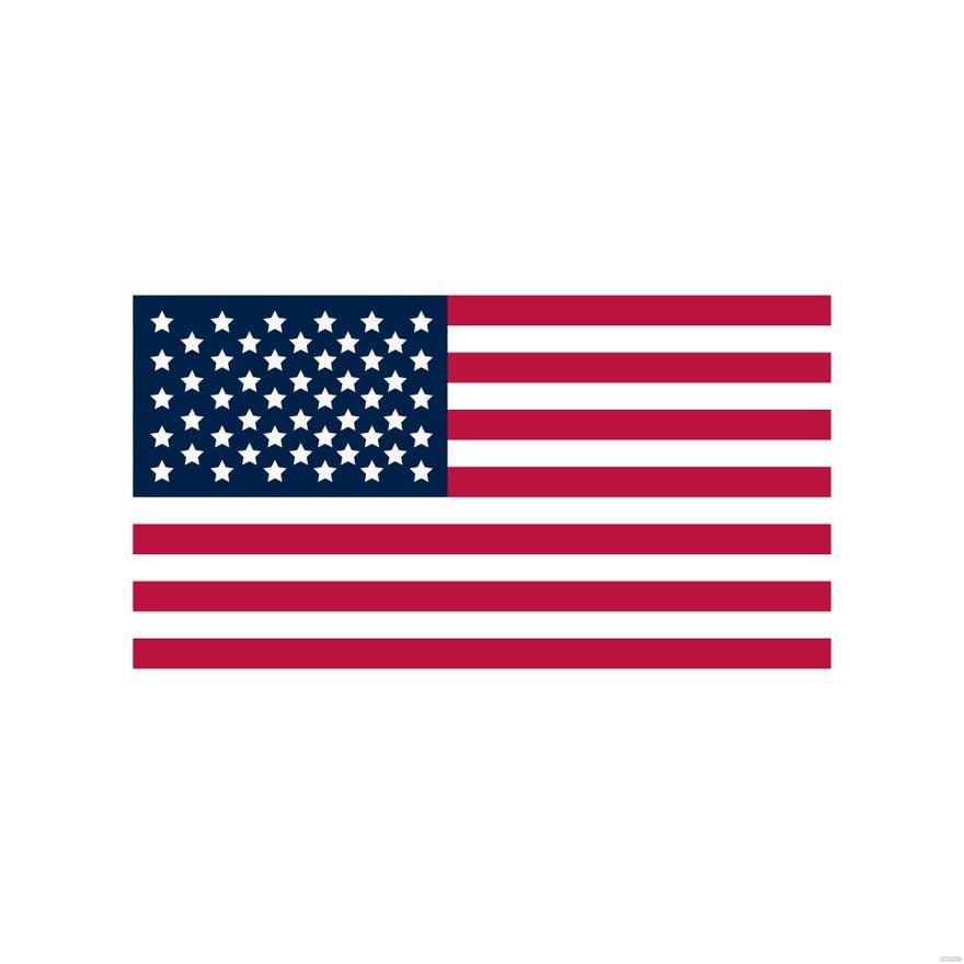 Simple American Flag Vector