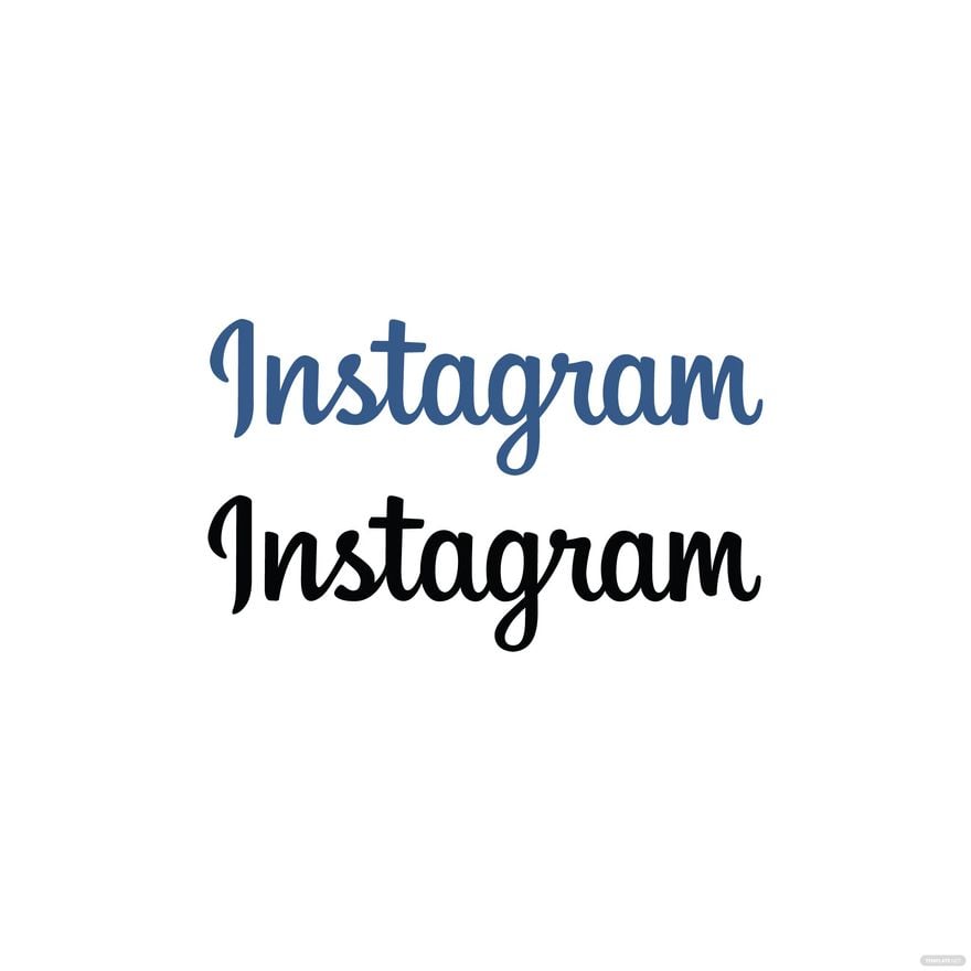 Free Instagram Wordmark Vector