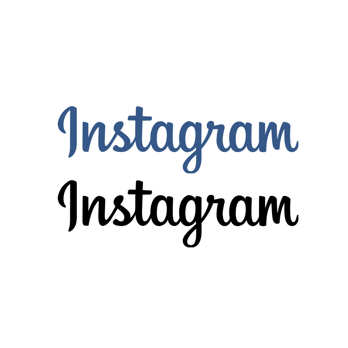 Instagram Wordmark Vector Template