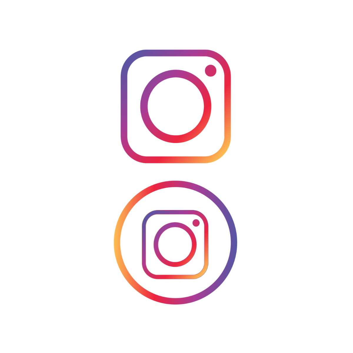 Transparent Instagram Logo Vector Template