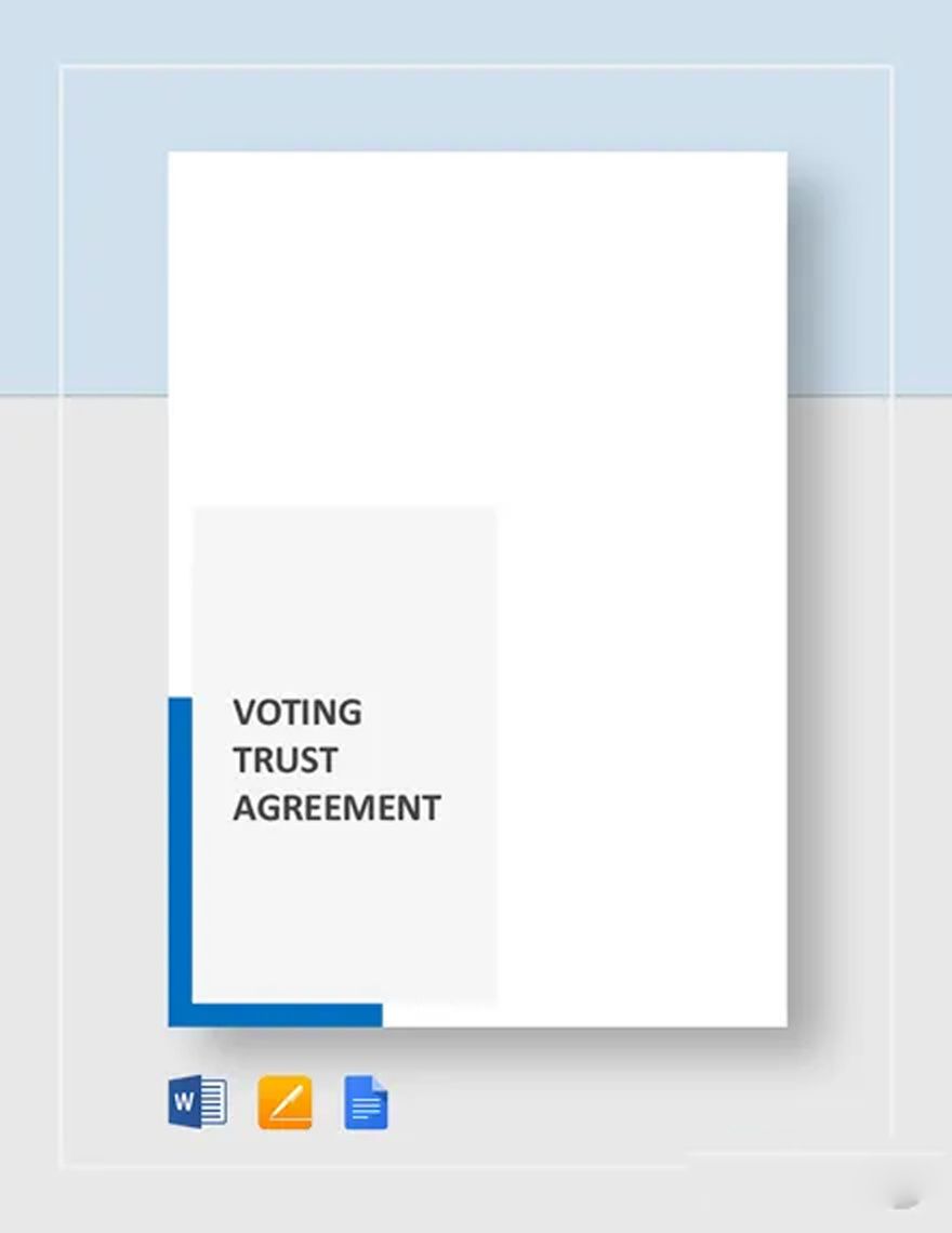 Voting Trust Agreement Template
