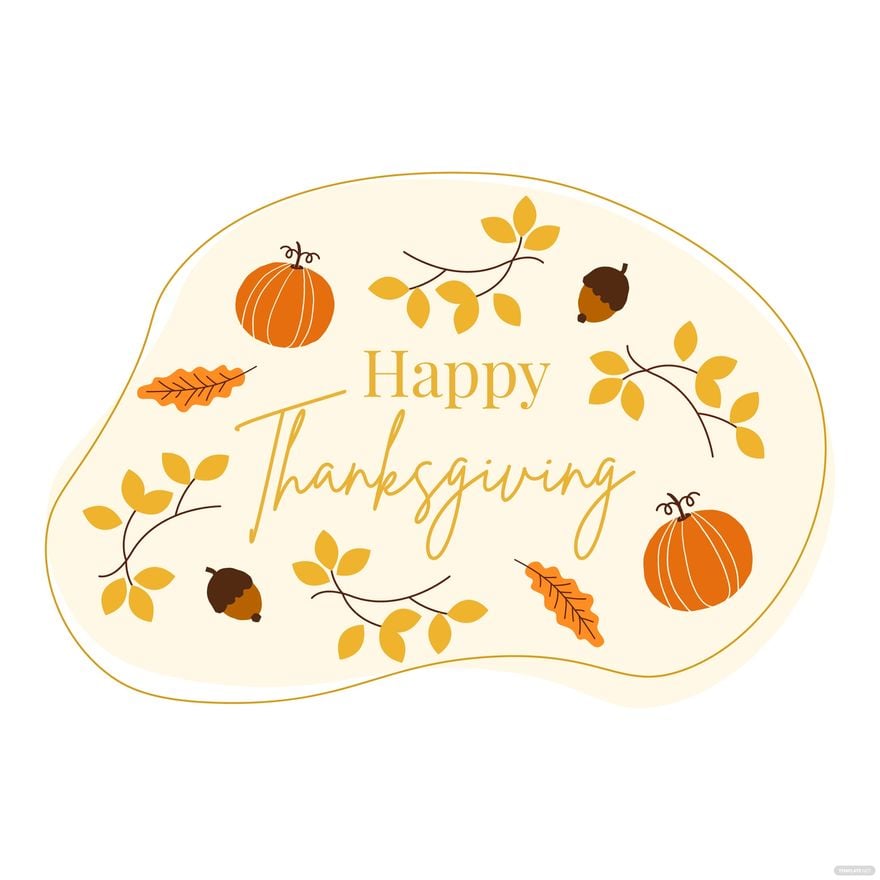 Thanksgiving turkey. Happy Thanksgiving Day. Stock Vector
