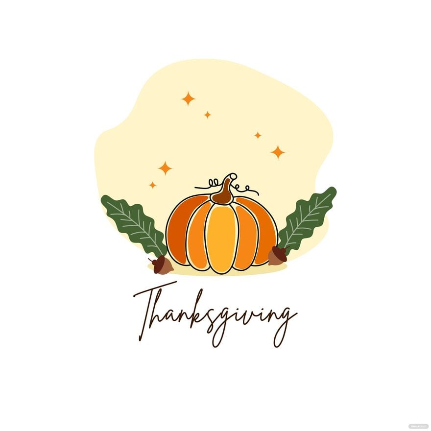 Free Modern Thanksgiving Vector in Illustrator, EPS, SVG, JPG, PNG