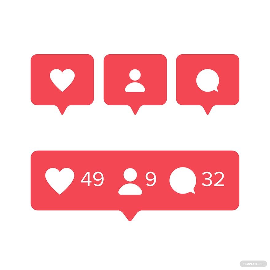 Instagram Notification Icon Vector