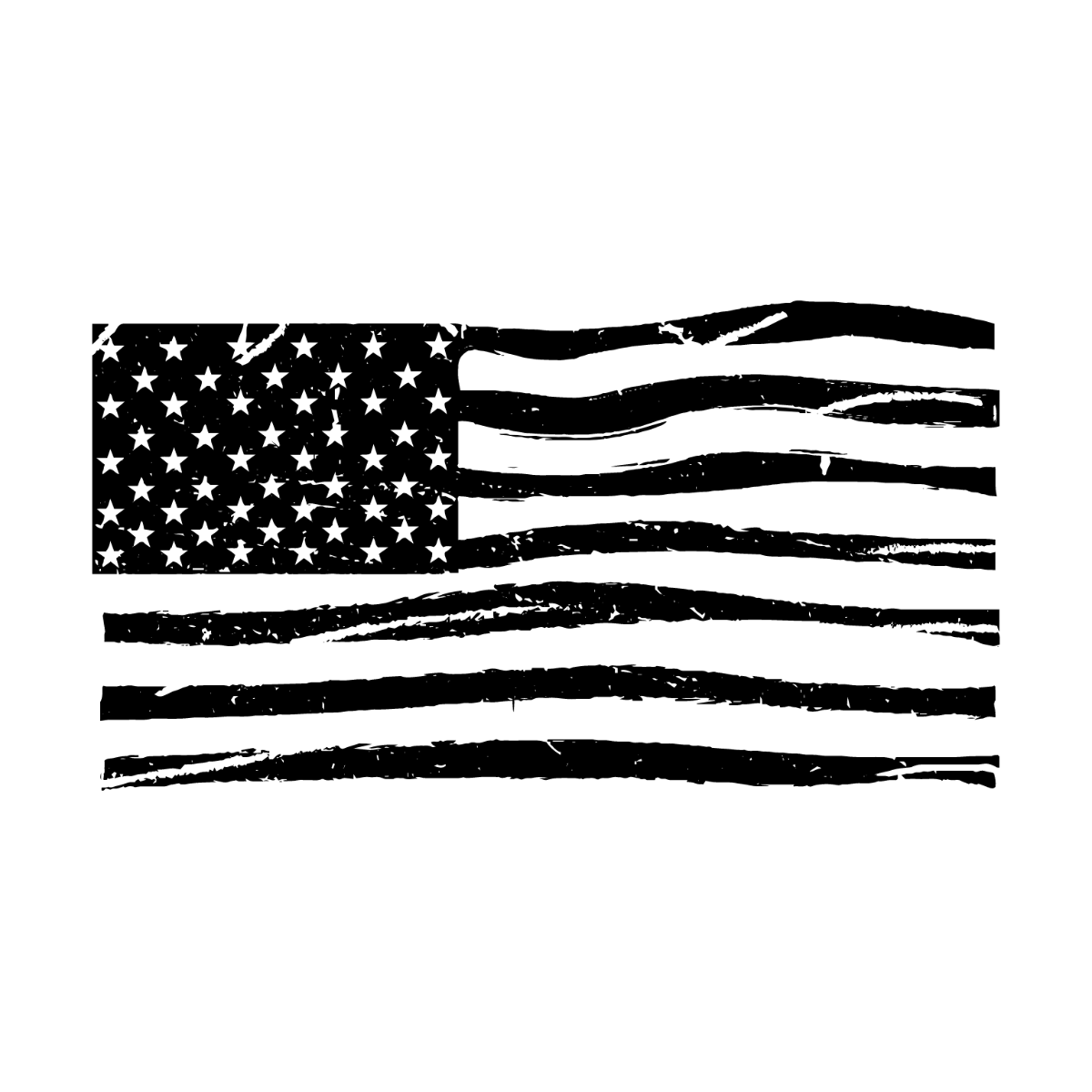 Grunge American Flag Vector Template