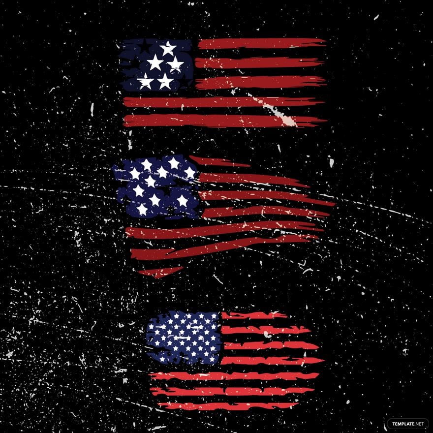 Tattered American Flag Vector in Illustrator, EPS, SVG, JPG, PNG