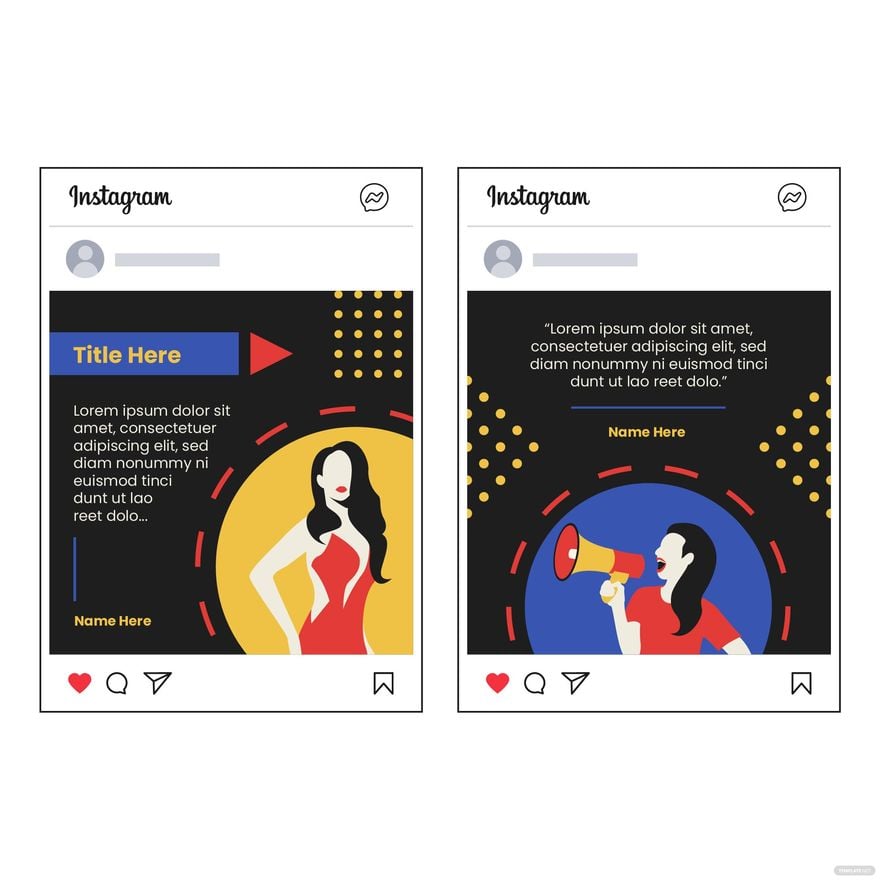 Instagram Post Design Vector