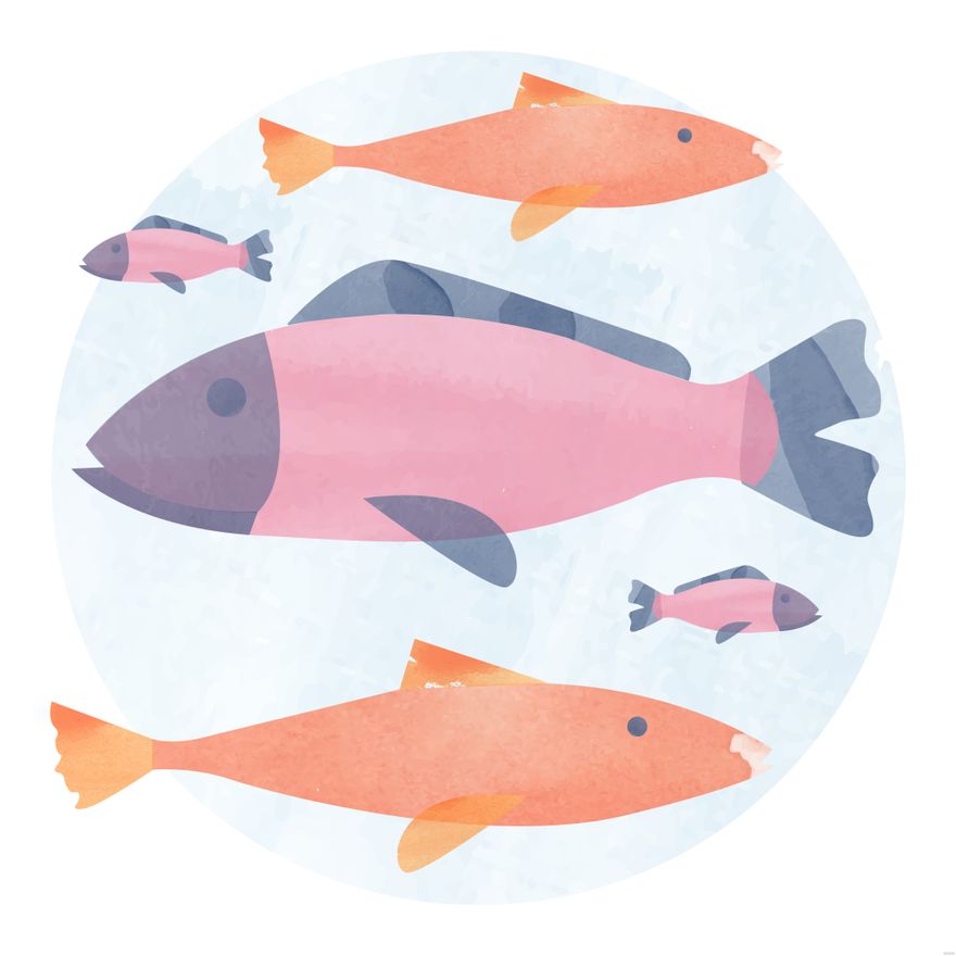 Free Watercolor Fish Illustration