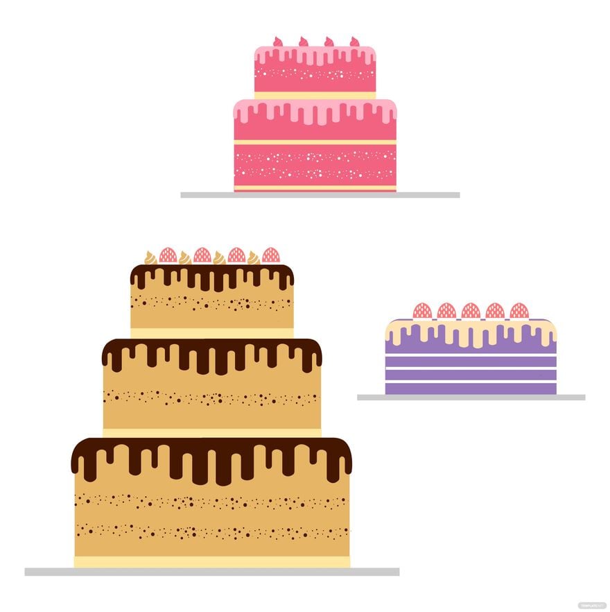 Cake Vector in Illustrator, EPS, SVG, JPG, PNG