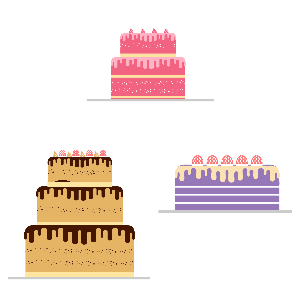 Free Cake Vector Template