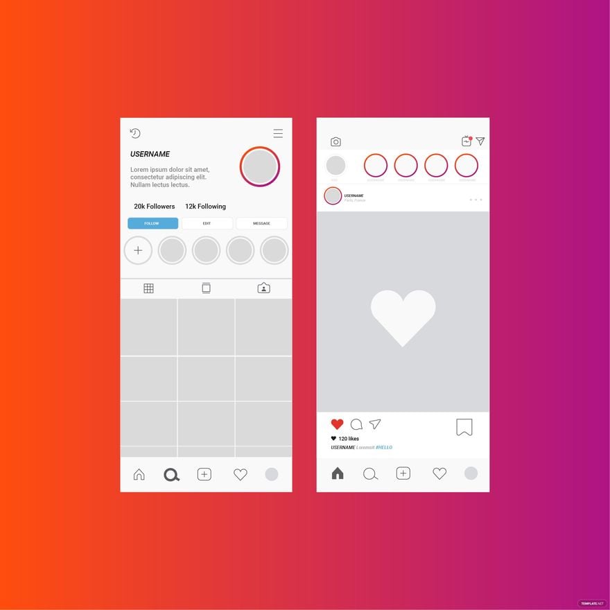 Free Instagram Screen Vector