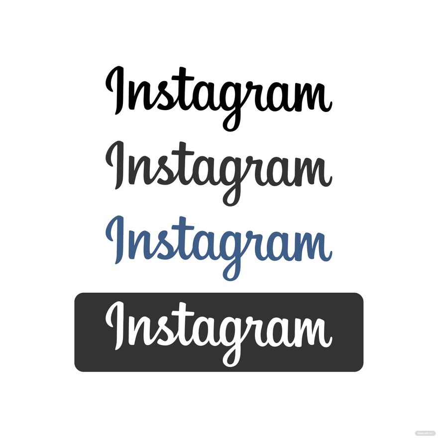 Free Instagram Text Vector - EPS, Illustrator, JPG, PNG, SVG | Template.net